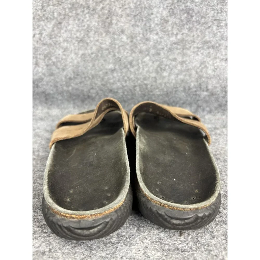Mephisto‎ Shoes Mens Size 38 Brown Leather Slip On Sandals Cork Footbed Comfort